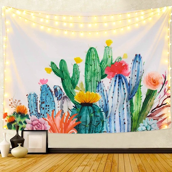 Urban Outfitters Other - Colorful Succulent/Cactus Botanical Garden Wall Art for Baby Room/Dorm/Teenagers